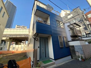 外壁塗装　屋根カバー工事　セネター　屋上防水　豊島区南池袋K様