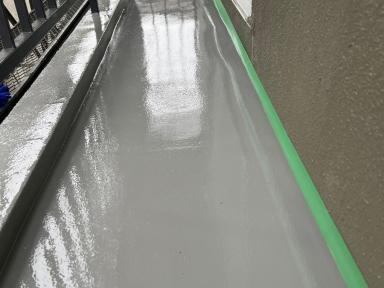 バルコニー防水工事　ウレタン塗膜防水　密着工法　杉並区本天沼I様